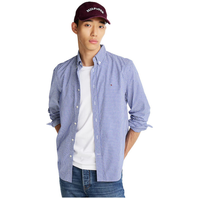 TOMMY HILFIGER Flex poplin gingham rf shirt